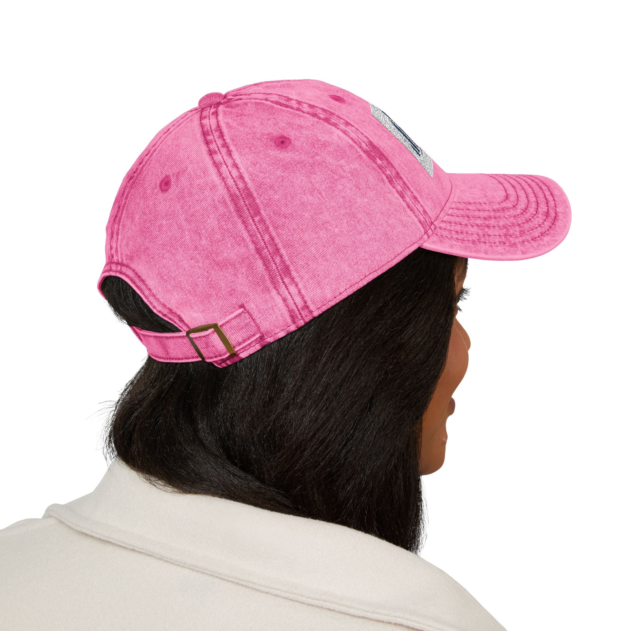 Vintage Embroidered Cap — Distressed NAN Logo Baseball Hat