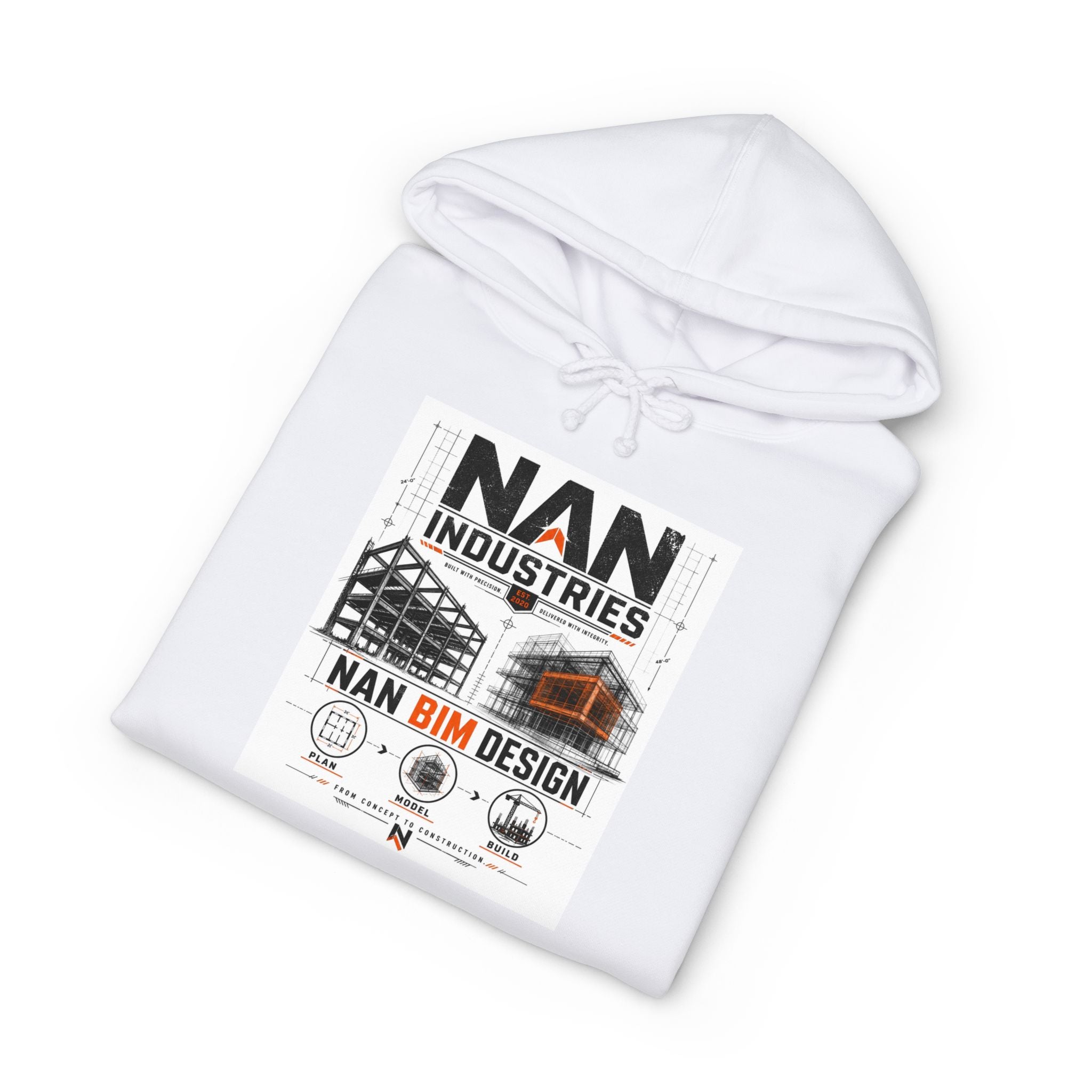 NAN Industries Logo Hoodie — BIM Design Construction Pullover
