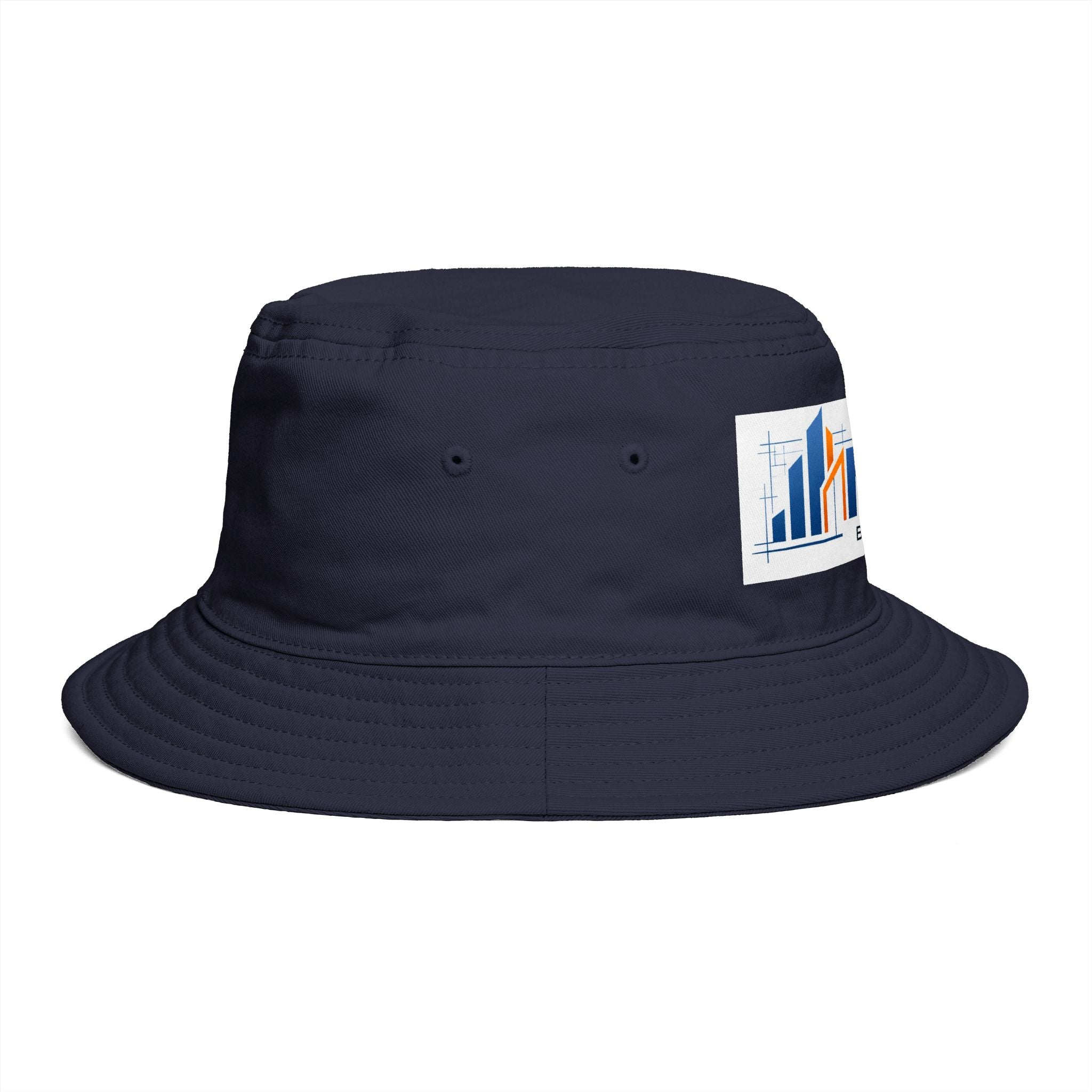 Bucket Hat — NAN BIM Design Logo Embroidered Brown Bucket Hat