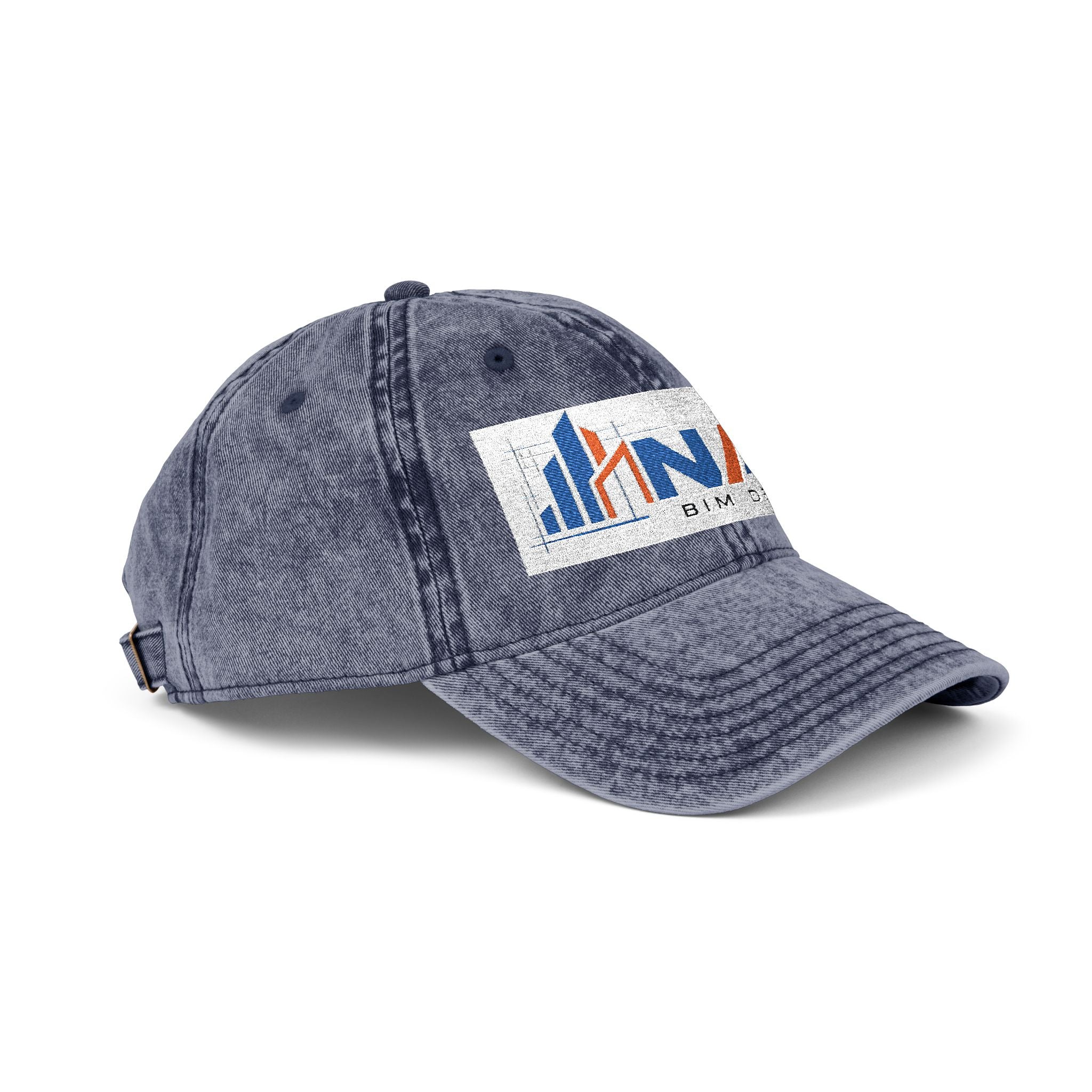 Vintage Embroidered Cap — Distressed NAN Logo Baseball Hat