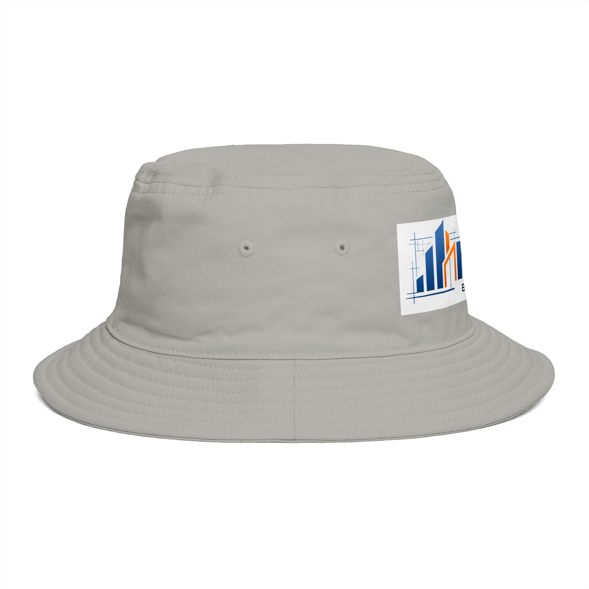 Bucket Hat — NAN BIM Design Logo Embroidered Brown Bucket Hat