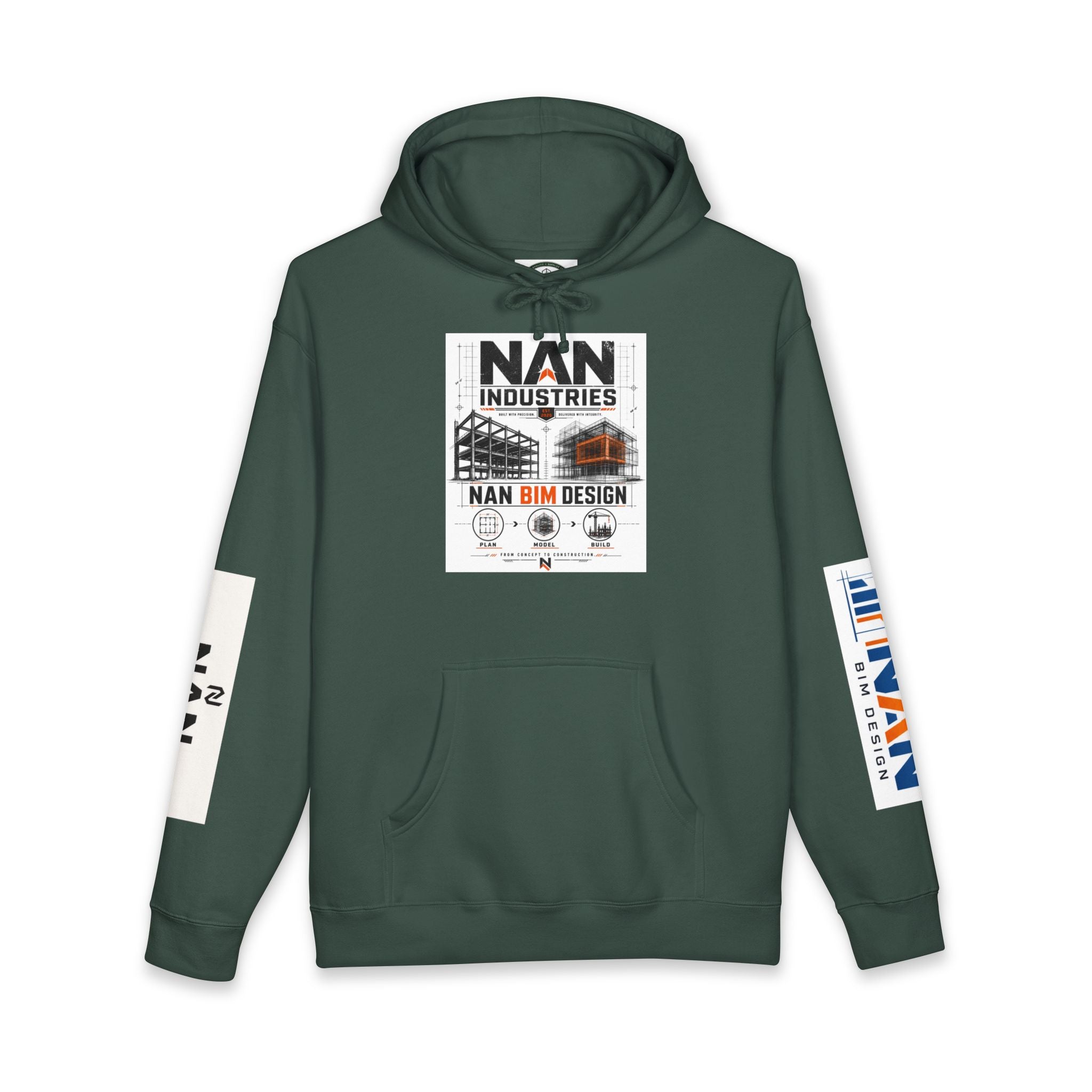 NAN Industries Logo Hoodie — BIM Design Construction Pullover