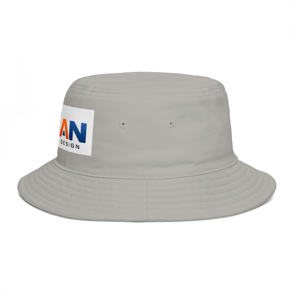 Bucket Hat — NAN BIM Design Logo Embroidered Brown Bucket Hat