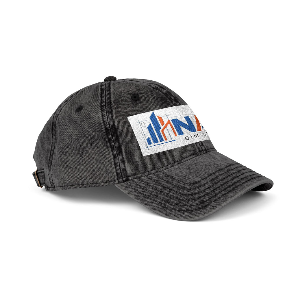 Vintage Embroidered Cap — Distressed NAN Logo Baseball Hat