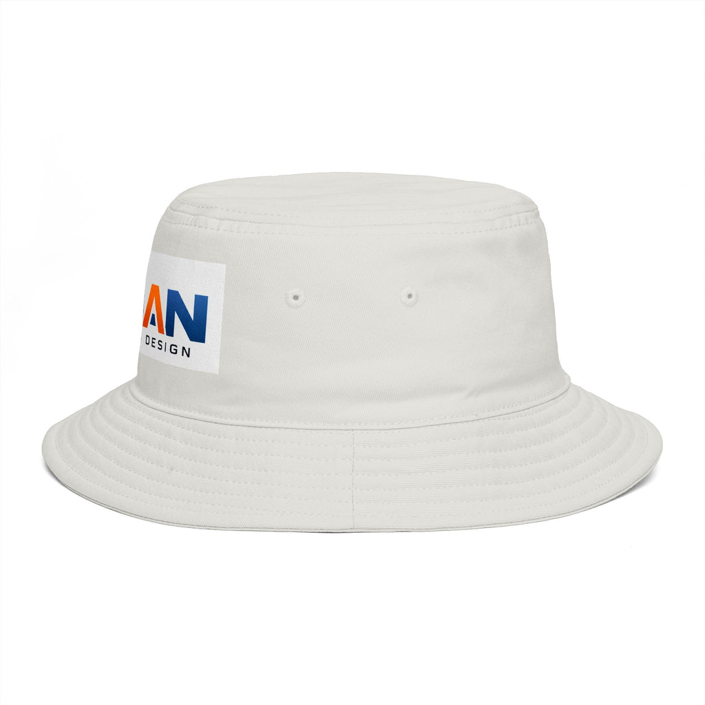 Bucket Hat — NAN BIM Design Logo Embroidered Brown Bucket Hat