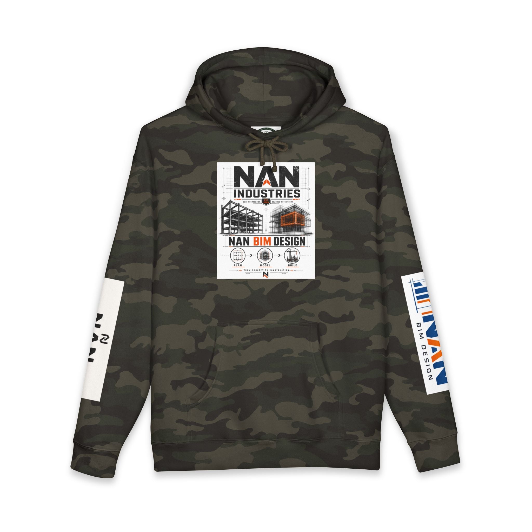 NAN Industries Logo Hoodie — BIM Design Construction Pullover