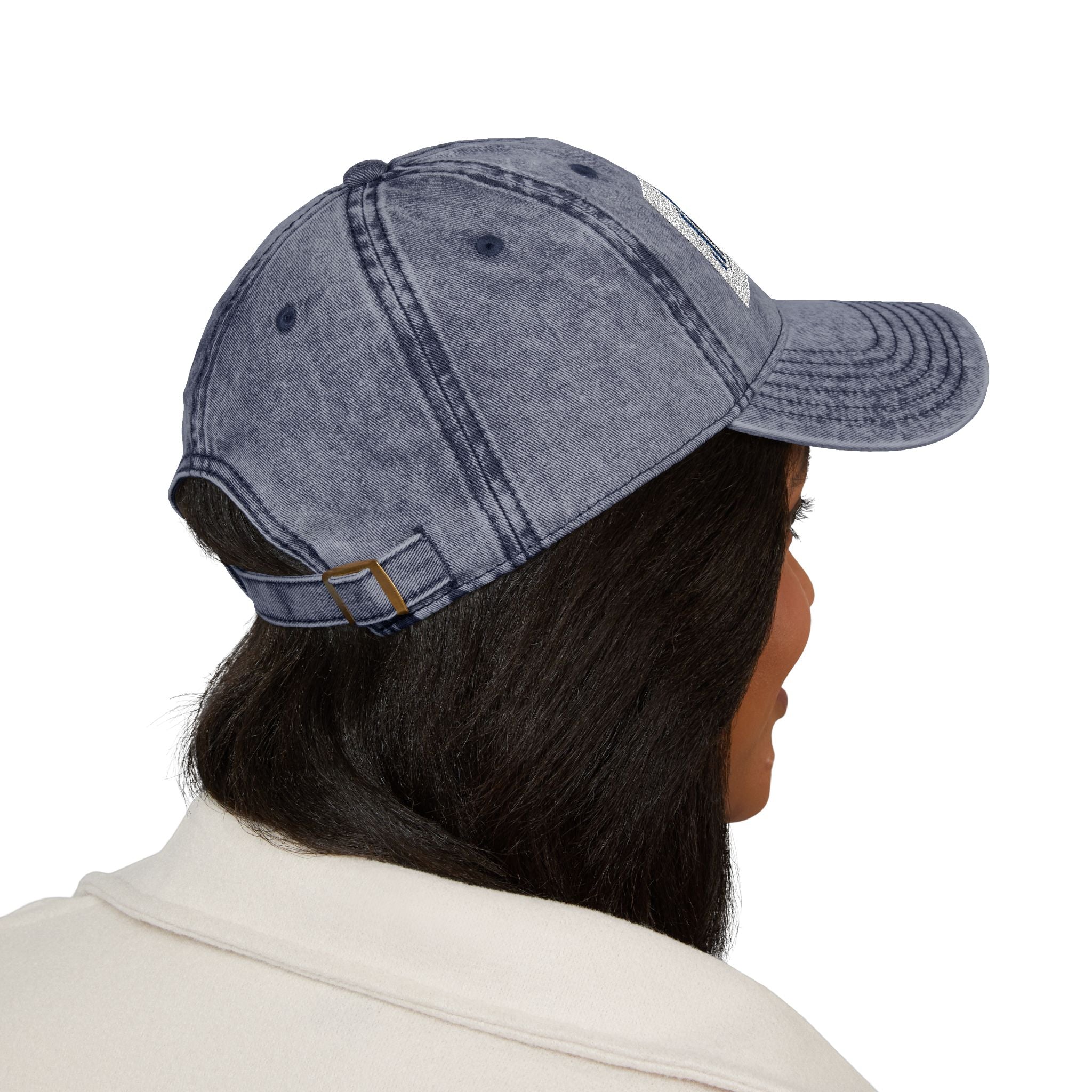 Vintage Embroidered Cap — Distressed NAN Logo Baseball Hat