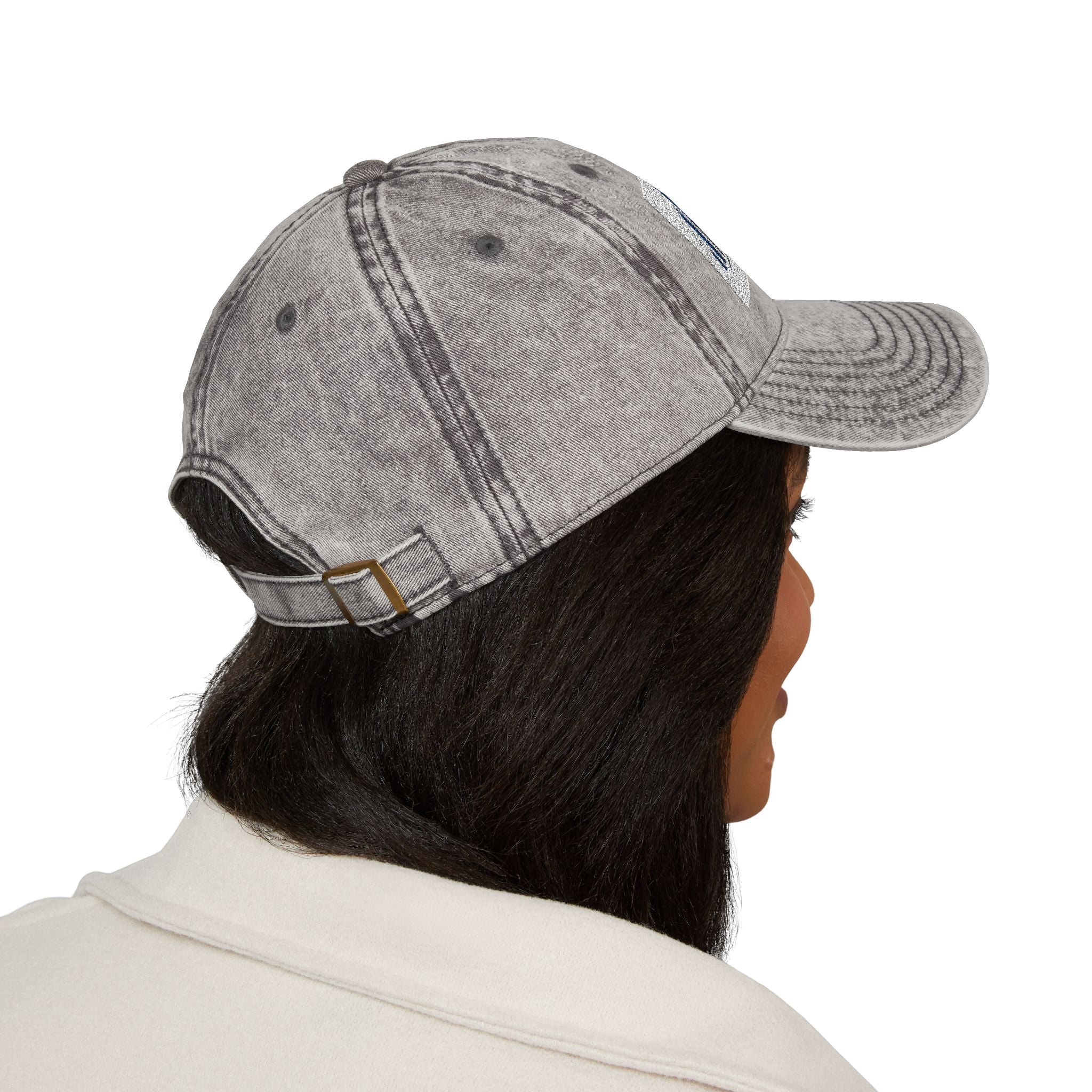 Vintage Embroidered Cap — Distressed NAN Logo Baseball Hat