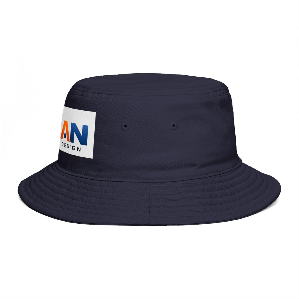 Bucket Hat — NAN BIM Design Logo Embroidered Brown Bucket Hat