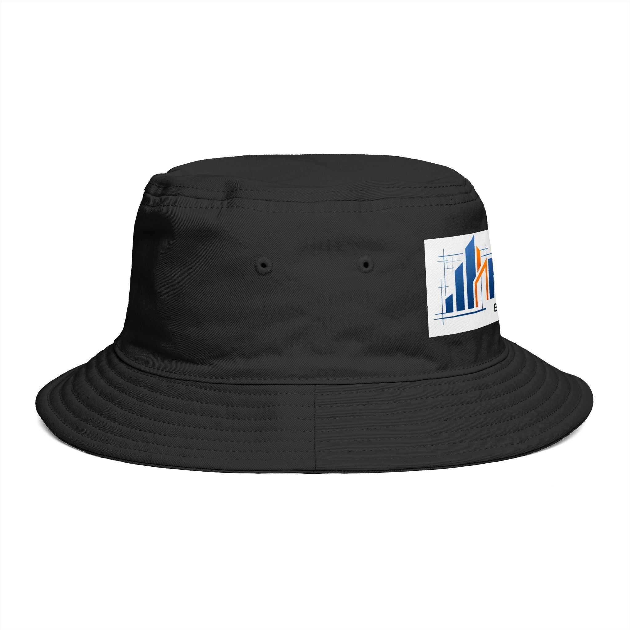 Bucket Hat — NAN BIM Design Logo Embroidered Brown Bucket Hat