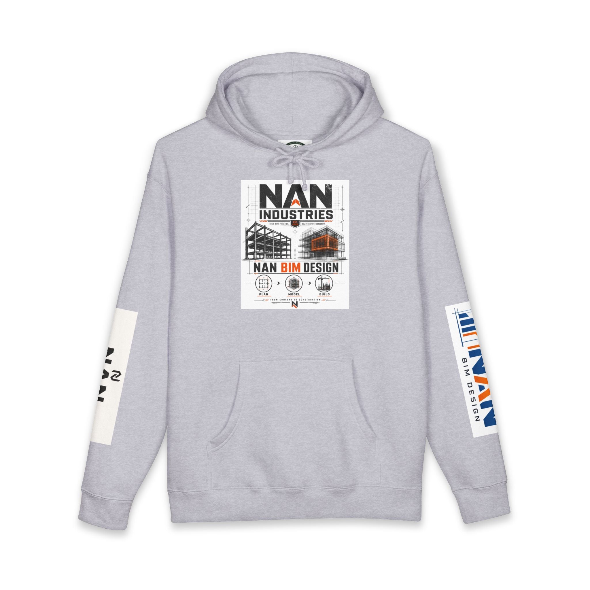 NAN Industries Logo Hoodie — BIM Design Construction Pullover