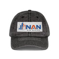 Vintage Embroidered Cap — Distressed NAN Logo Baseball Hat