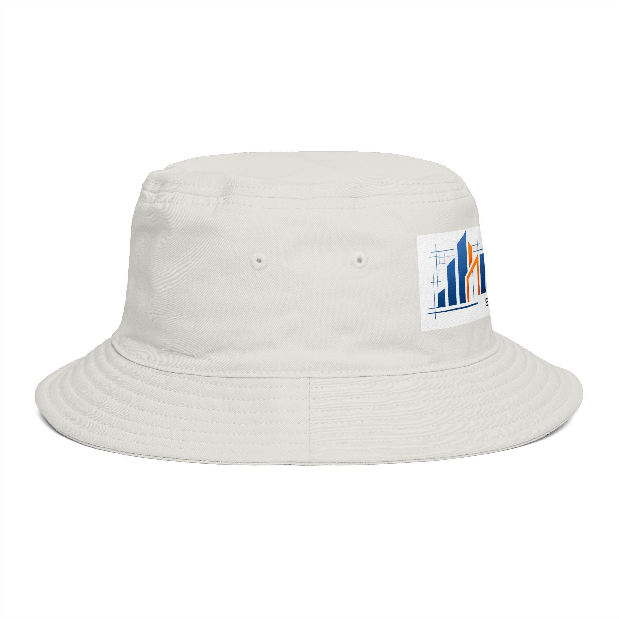 Bucket Hat — NAN BIM Design Logo Embroidered Brown Bucket Hat
