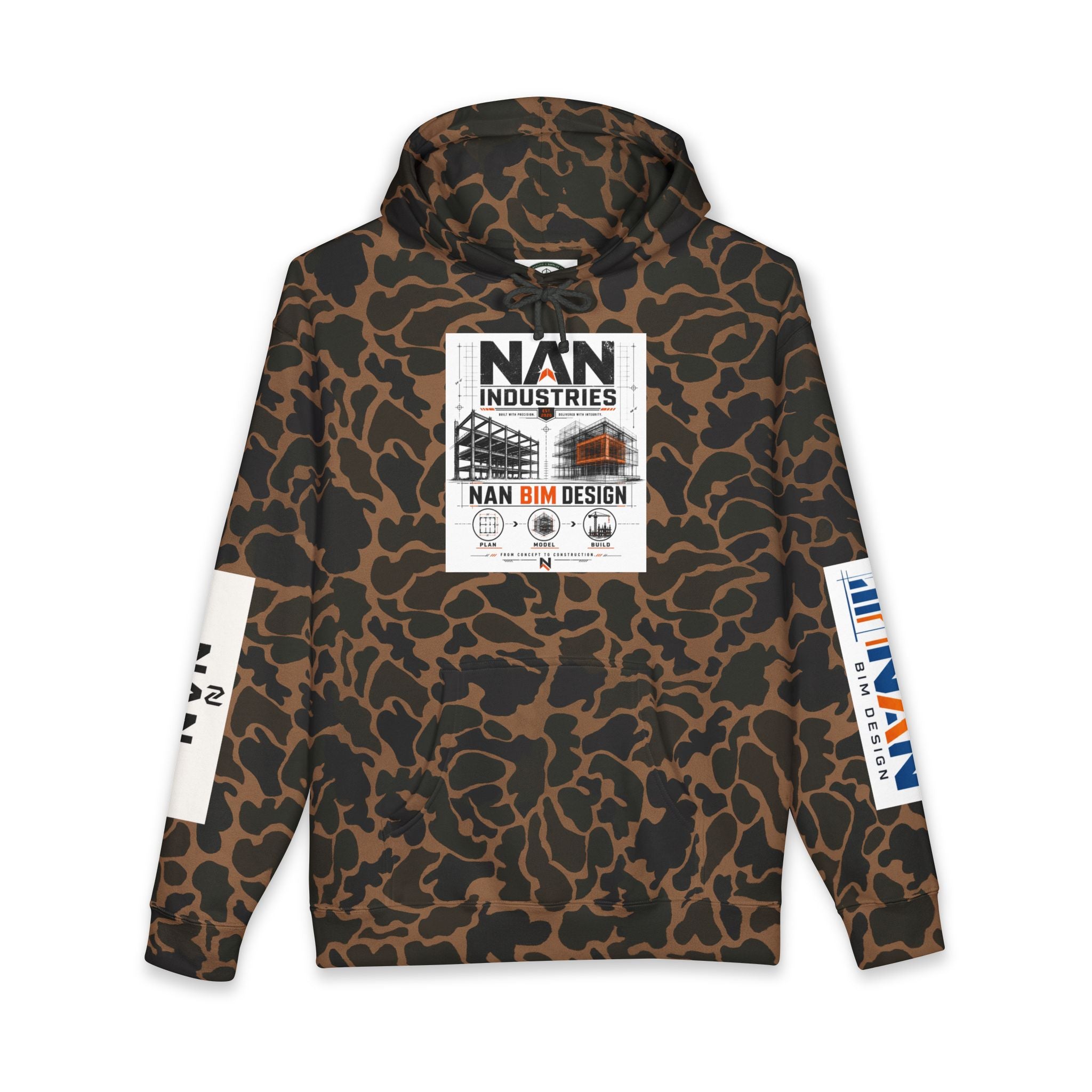 NAN Industries Logo Hoodie — BIM Design Construction Pullover